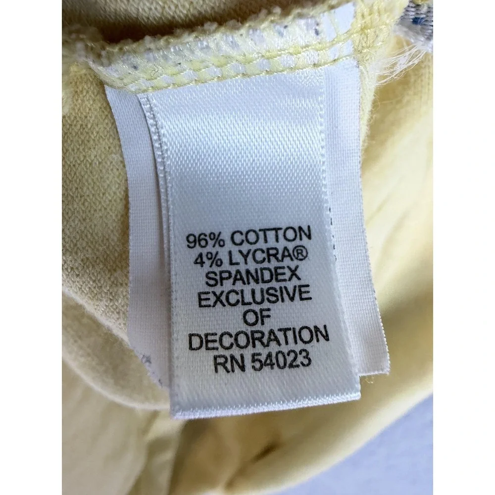 Banana Republic Polo Shirt Mens Large Yellow Stretch Cotton Knit Casual Men